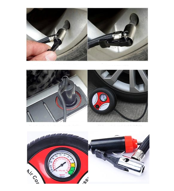 Mini compresora de Aire - Inflador - Imagen 5